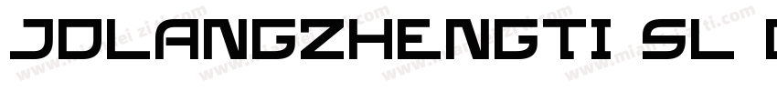 JDLANGZHENGTI SL GBK字体转换